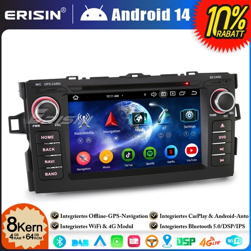 Dvd 64gb carplay android - cd, 4+64gb