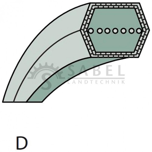 Cinghia trapezoidale adatta