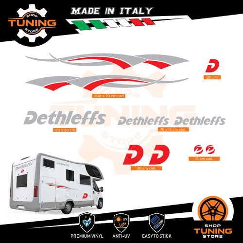 Kit adesivi camper dethleffs - camper,
