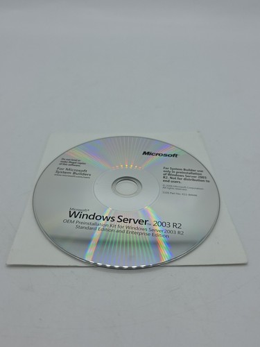 Dvd windows server 2003 oem - 2003, r2