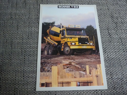 Brochure depliant scania 93 - depliant, t