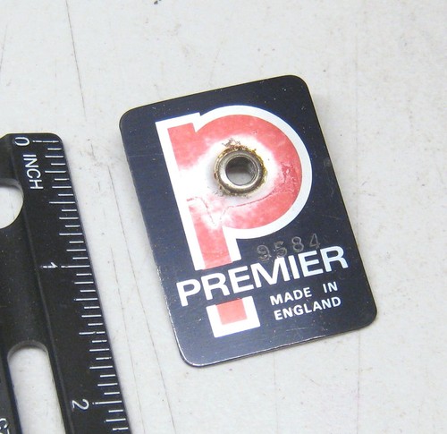 Distintivo batteria premier - batteria,