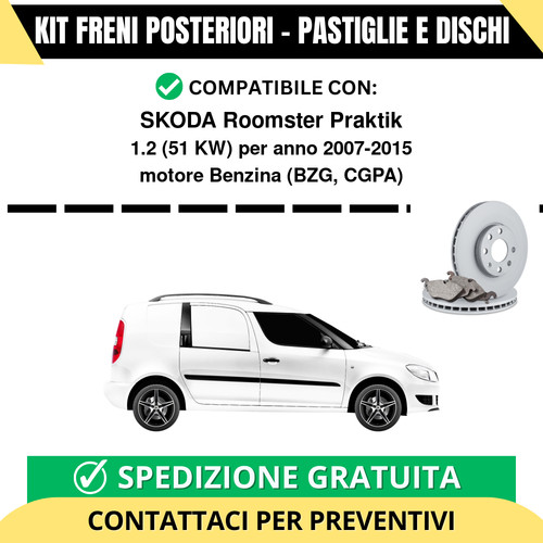 Kit freni posteriori - freni, per