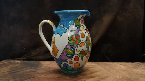 Brocca decoro angie ceramica - brocca,