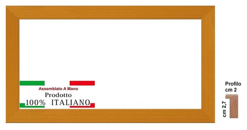 Cornice gialla ocra cassetta - cornice, a