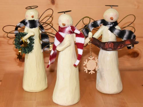 Angeli legno intagliati a - legno,