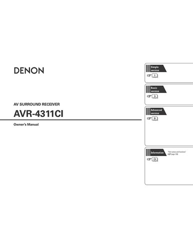 Denon avr 4311ci receiver - denon, avr-4311ci