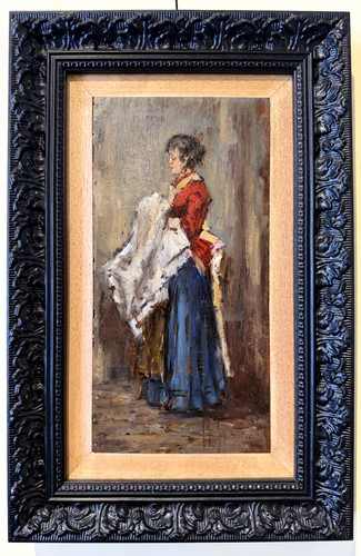 Giacomo favretto dipinto olio - giacomo,