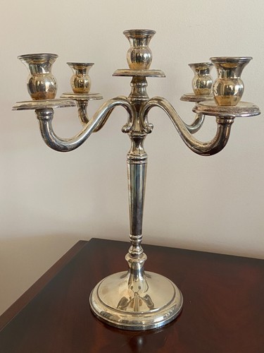 Candelabro fiamme argento - candelabro, 5