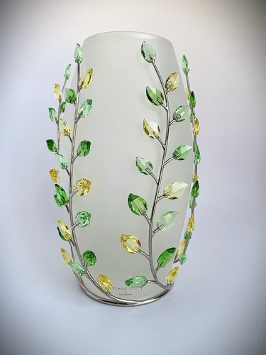 Swarovski vaso foglie - swarovski,