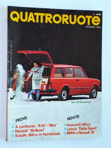 Quattroruote dicembre 1980 - quattroruote,