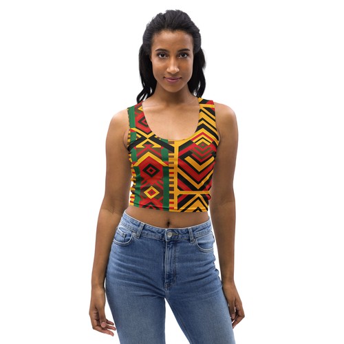 Crop top africano kente - top,