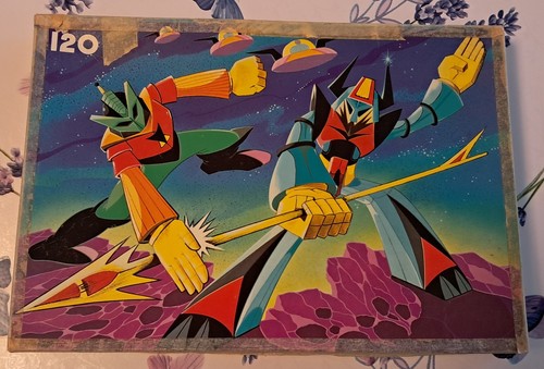 Puzzle vintage atomic - puzzle, robot
