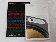 B&W Owner's Manual  per  Serie