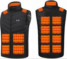 ✅ Monave Gilet riscaldato per donne e uomini, gilet riscaldato con 15 cuscinetti