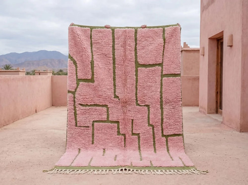 Tappeto marocchino rosa blush