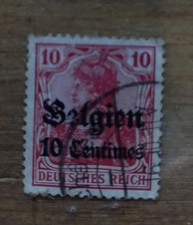 Rare German Stamp of 1900-10Pf GERMANIA DEUTSCHES REICH 10 PFENNIG 