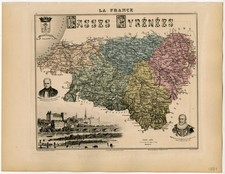 Antique Print-PYRENEES ATLANTIQUES-HENRI IV-PAU-FRANCE-Vuillemin-Migeon-1884