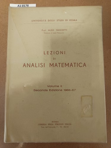 Lezioni analisi matematica - lezioni, di