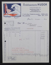 Fattura PARIS 1952 HUDOR