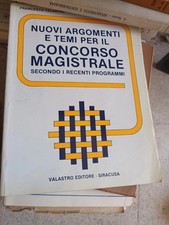 NUOVI ARGOMENTI E TEMI PER IL