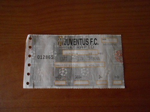 Biglietto stadio juventus - biglietto, juventus-sk
