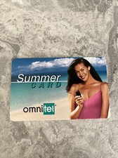 Summer Card Megan Gale Ricarica Omnitel Rara Lire 10.000 Scheda Telefonica