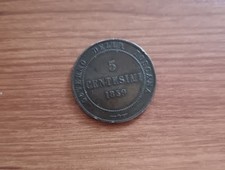 Governo Della Toscana Moneta Da 5 Centesimi Vittorio Emanuele II Del 1859 Bella