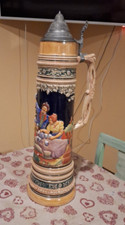 Vintage  Lidded Beer Stein Germany 60 cm boccale birra