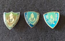 Lotto di 3 scudetti smaltati