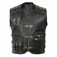 Gilet da uomo in vera pelle
