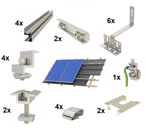 Kit montaggio tetto tegole - kit,