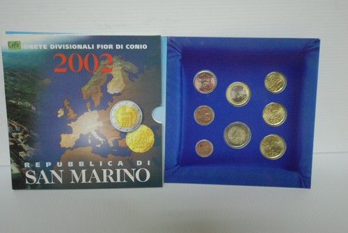 Monete euro divisionale - monete, san