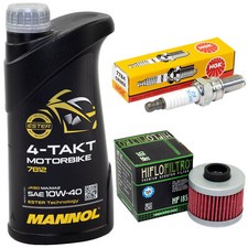 Kit Revisione per BMW C1 125 C1 200 C 1 C1 2000-2004 Olio 1L Filtro Olio Candela