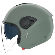 Casco moto scooter Nolan N20-2 VISOR Classico Nobile 371 Verde grigio opaco