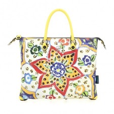 Borsa Donna Trasformabile in pelle Gabs G3 PLUS "Ceramica Fiori" Tg.M  Made in i