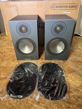 Monitor Audio Bronze 50 Bookshelf Stereo Speakers Black Pair *SHIP WEAR*