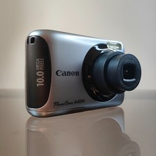Canon Powershot A490 Fotocamera Digitale 10MP 3.3x Zoom 2.5" LCD 2010 - Silver