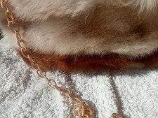 Borsa in visone e volpe