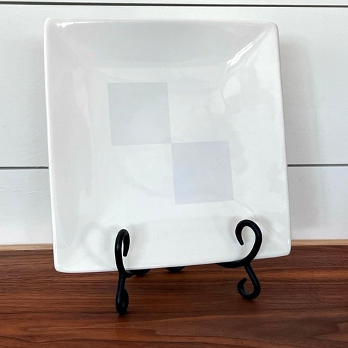 Piatto buffet quadrato - , bianco