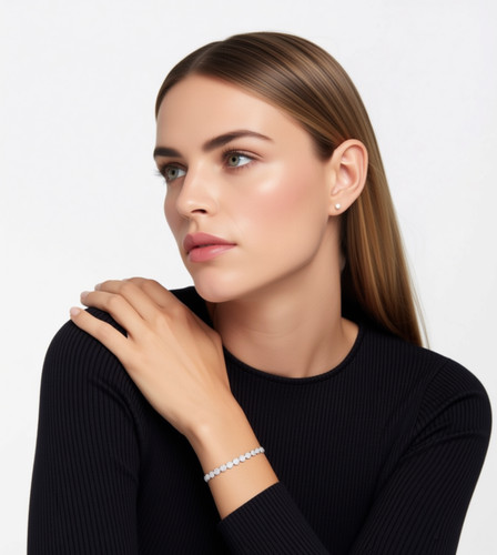 Bracciale tennis angel argento - tennis,