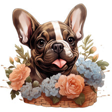 2 adesivi auto Bulldog