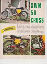 advertising Pubblicità-TEST MOTO SWM 50 CROSS  1972 MOTOITALIANE MOTOCROSS EPOCA