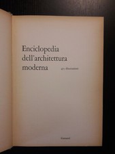 ENCICLOPEDIA DELL'ARCHITETTURA MODERNA - Garzanti 1967 prima edizione