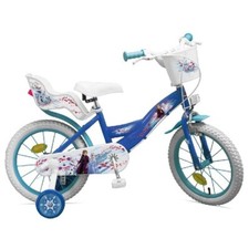 Bicicletta da Bambina 14 Pollici Frozen con Rotelle Bici Mountain Bike per Bimba