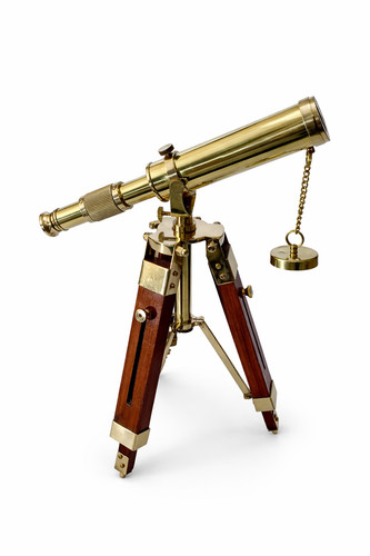 Telescopio vintage ottone - vintage, in