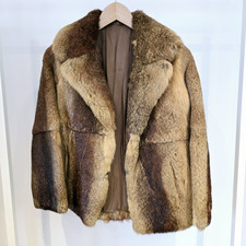 Cappotto pelliccia marrone
