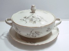 Zuppiera Richard Ginori vecchio con piatto vintage in ceramica porcellana antica