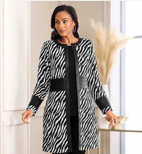 Giacca zebra trysha nera - zebra,