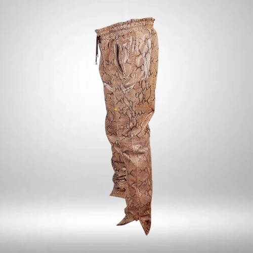 Pantalone uomo pelle serpente